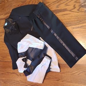 Black 4 piece tuxedo with bow tie